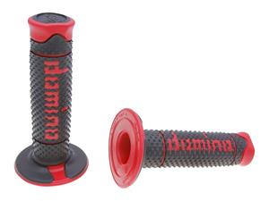 Domino Handvaten set  A260 Off-Road zwart / rood