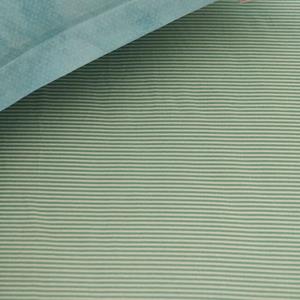 PiP Studio Duo Stripe Hoeslaken Khaki-1-persoons (100x200 cm)