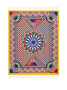Dolce & Gabbana Deken met jacquard - Rood