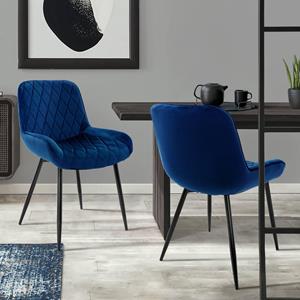 ML-Design Set van 2 eetkamerstoelen Remy velvet | 