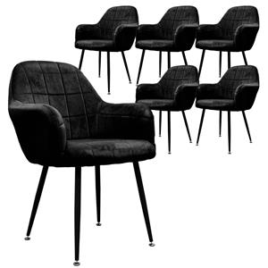 ECD Germany Set van 6 eetkamerstoelen Enna | 