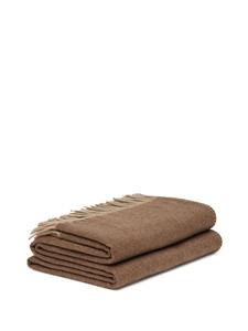 Alonpi cashmere Melrose fringe-detailing blanket - Bruin