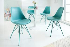 Invicta Interior-nieuw Stoel Scandinavia Meesterwerk turquoise/ 42036