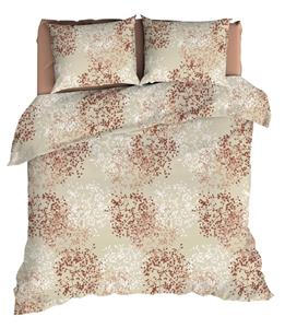 Romanette Flanellen Dekbedovertrek Calanche Beige/Terra-Lits-jumeaux (260 x 200/220 cm)