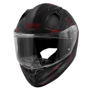 GIVI 50.7 Phobia Mat, Integraalhelm, Zwart-Rood