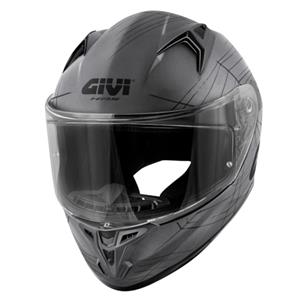 GIVI 50.7 Phobia Mat, Integraalhelm, Titanium-Zwart