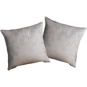 My home Sierkussen Velvet Foil Kussenovertrekken, set van 2 40x40 cm, zonder vulling (2 stuks)