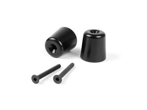 Moto Nostra Lenkerendengewichte-Set Trillingsdemper  282g mattzwart voor Vespa GT, GTL 125-200, GTS 125-300, GTV 125-300, Nexus 125-500, Piaggio Bev...