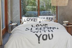 VT wonen VTwonen Love Sleep Dekbedovertrek Naturel 200x200/220 cm