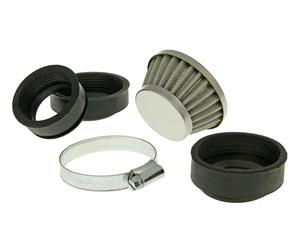 101 Octane Luchtfilter Powerfilter Shorty 44-54mm Chroom