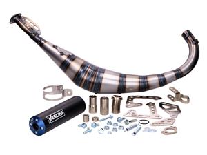 Yasuni Uitlaat  R2 blauw voor Minarelli AM6, Derbi D50B0, EBE Offroad, SM