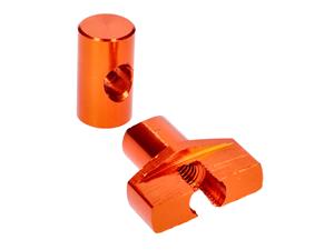 101 Octane Remkabel Afsteller Set M6 Aluminium orange - universeel