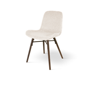 Nolon Nena-Fé eetkamerstoel beige - walnoot houten onderstel