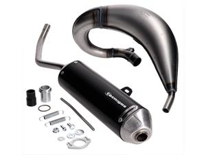 Tecnigas Uitlaat  E-NOX EVO Steel voor Derbi Senda 00-, Aprilia RX, SX, Gilera RCR, SMT