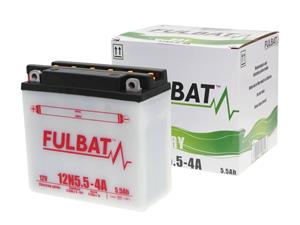 Fulbat Scooter accu  12N5,5-4A DRY incl. Zuurpakket