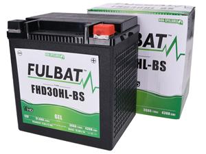 Fulbat Scooter accu  FHD30HL-BS GEL voor Harley Davidson