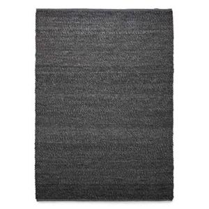 Nordic Weavers Wollen vloerkleed Lett - donkergrijs - 140x200 cm