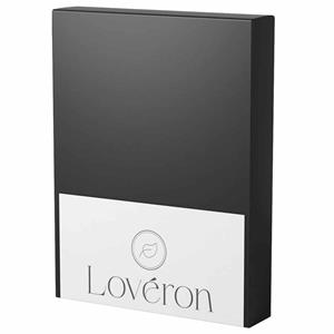Lovéron  Katoen - Hoeslaken - Tweepersoons - 140x200 cm - Antraciet