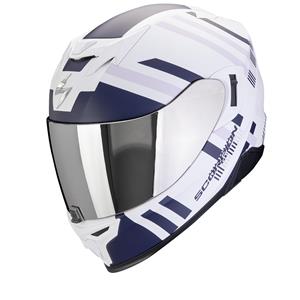 Scorpion EXO-520 Evo Air Banshee Matt Wit-Blauw-Paars Integraalhelm