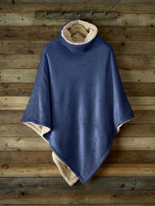 De Witte Lietaer Ganges Teddy Poncho royal blue