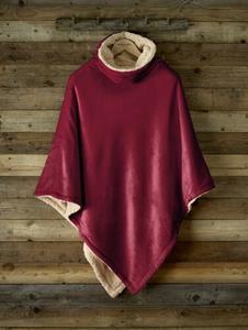 De Witte Lietaer Ganges Teddy Poncho wine red