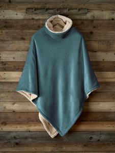 De Witte Lietaer Ganges Teddy Poncho petrol