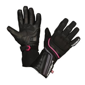 Makari Lady, Tussenseizoen motorhandschoenen, Zwart-Roze