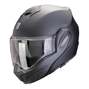 Exo-Tech Evo Pro Solid Matt Pearl Zwart Systeemhelm