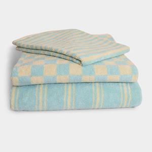 Homehagen Towels - Pale blue - Pale blue / Pinstripe / 45x65