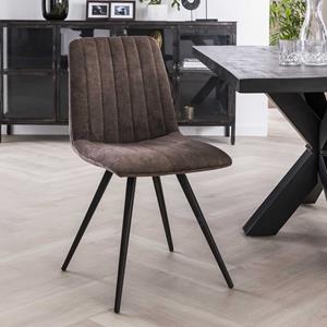 LifestyleFurn Eetkamerstoel Cora Velvet - Taupe