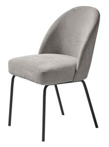 Giga Living Eetkamerstoel Winston Grijs Chenille - 