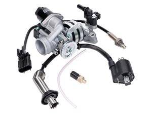 OEM Standard Einspritzanlage Compleet voor 139QMB 50cc EFI Euro4 / Euro5, GT Union GT3, Striker, Alpha Motors Shark, GMX 460
