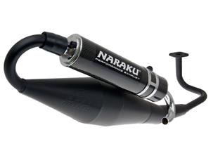 Naraku Uitlaat  Crossover zwart Carbon voor GY6 139QMB/QMA