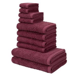 Home affaire Handtuch Set Regona, flauschig und weich, Premium Handtücher mit Bordüre, 500 gr/m², Frottier, (Set, 10-tlg), Duschtücher, Handtücher, Gästetücher, Seif