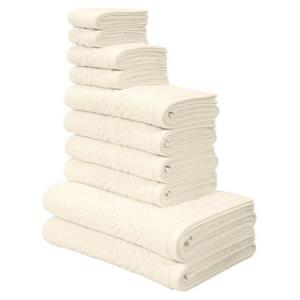 Home affaire Handtuch Set Regona, flauschig und weich, Premium Handtücher mit Bordüre, 500 gr/m², Frottier, (Set, 10-tlg), Duschtücher, Handtücher, Gästetücher, Seif