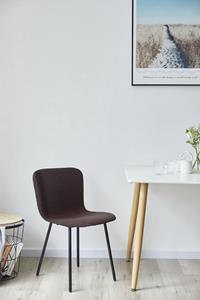 SalesFever Stoel met 4 poten ergonomisch gevormde zitting en rugleuning (set, 4 stuks)