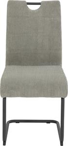 HELA Vrijdragende stoel MERKUR XL Binnenvering, 140 kg vermogen, cord bekleding, set van 2 & set van 4 (set)