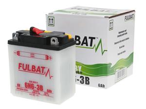 Fulbat Scooter accu  6V 6N6-3B DRY incl. Zuurpakket