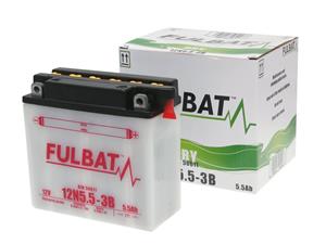 Fulbat Scooter accu  12N5,5-3B DRY incl. Zuurpakket