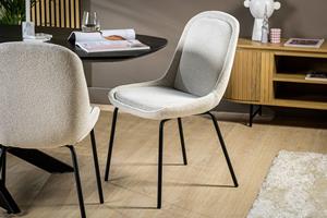 NADUVI Collection Set van 2 eetkamerstoelen Geriba bouclé | 