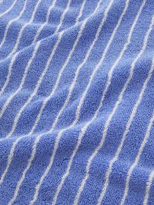 TEKLA Gestreepte badhanddoek - Blauw