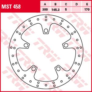 Trw Remschijf  MST458