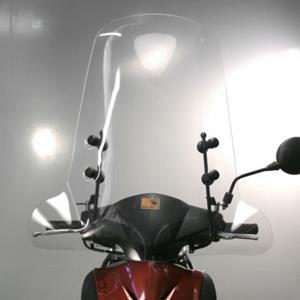 Biondi Windscherm zonder Bevestigingsset hoog z line Fly Liberty Peugeot Tweet helder 