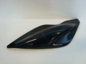 Zijscherm Yamaha Aerox zwart glans links achter