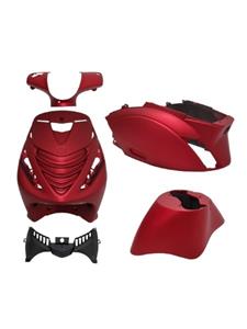 DMP Kappenset Piaggio ZIP SP EVO-1 dicht Piaggio Zip 2000 rood mat  5-delig