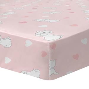 SlaapTextiel Disney Aristocats Hoeslaken Love - 90 x 200 cm - Katoen