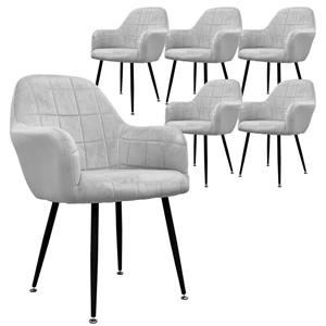 ECD Germany Set van 6 eetkamerstoelen Enna | 