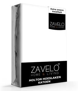 Zavelo Molton Hoeslaken (100% Katoen)-Lits-jumeaux (180x200 cm)