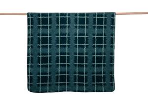 David Fussenegger SAVONA Woondeken Karo Mohair Optik tannengrün 200 x150 cm