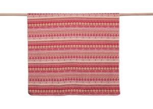 David Fussenegger SILVRETTA Plaid Norweger Borduursel 140x200 rot